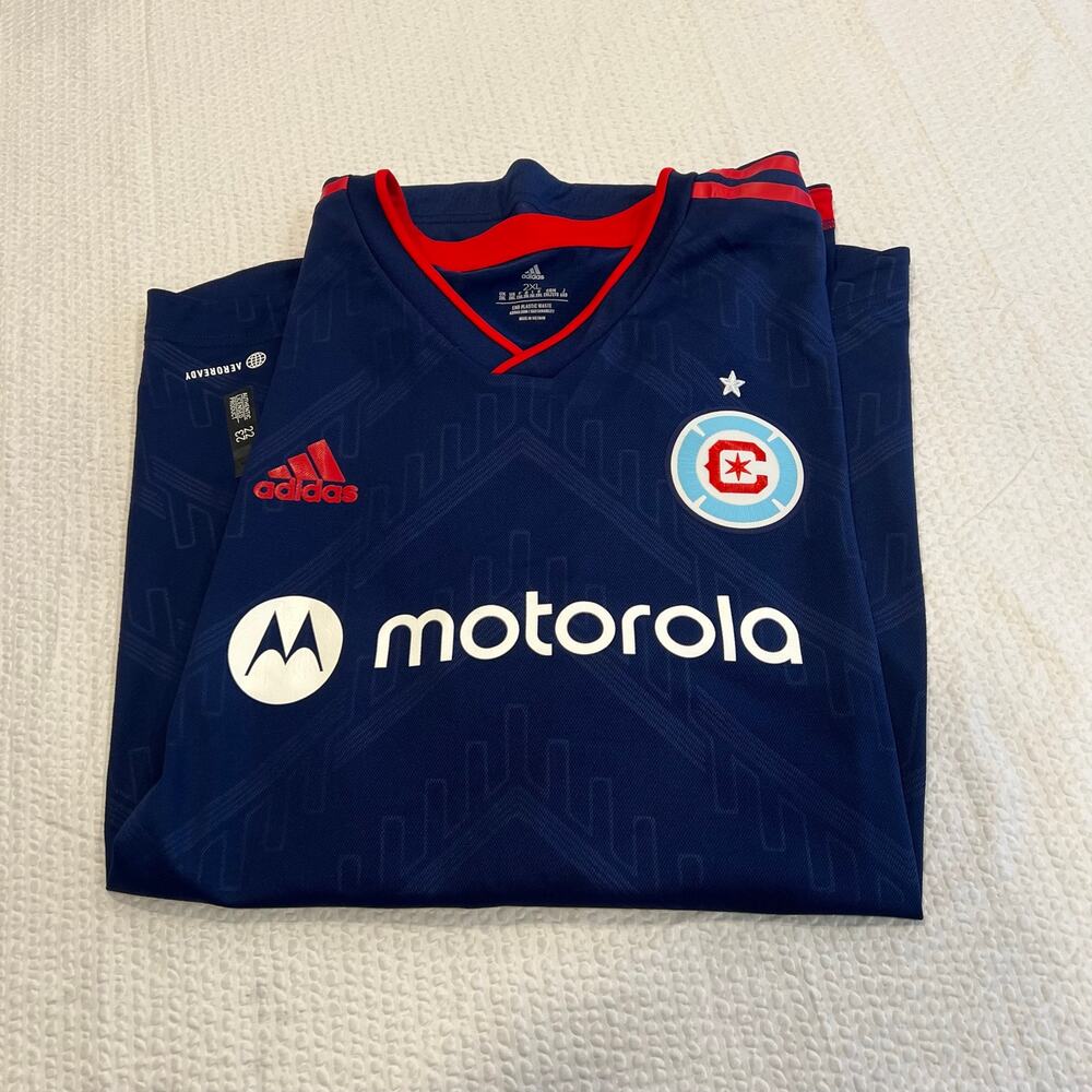 Adidas MLS Chicago fire navy blue jersey Shaqiri 10 size 2XL men